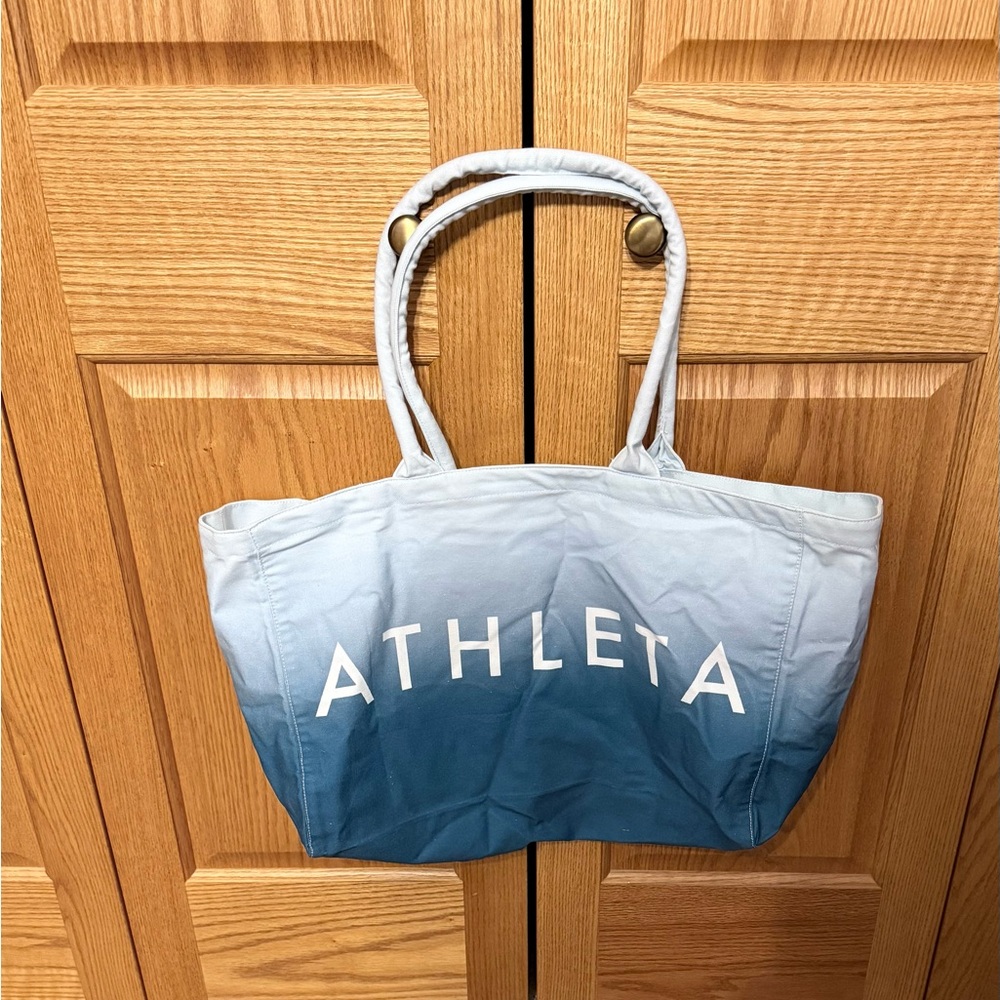 Athleta Blue Ombre Tote Extra Large Bag NWT